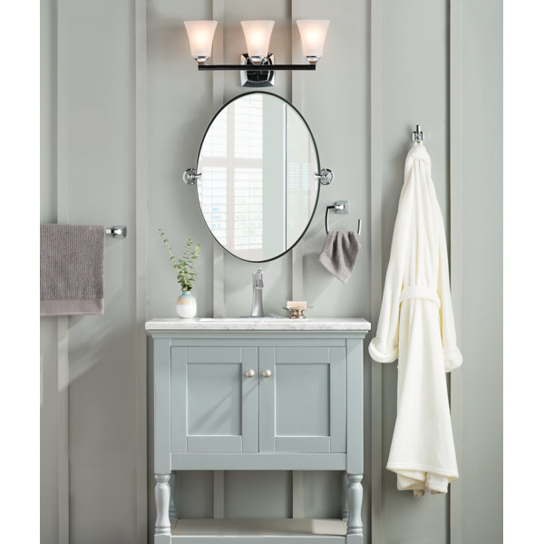 DN2692CH,BN Moen Glenshire Contemporary Beveled Frameless Vanity Mirror
